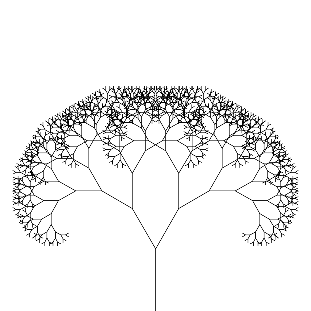 A fractal tree.