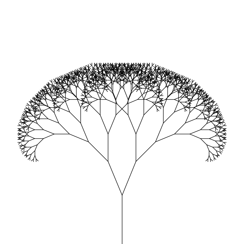 A fractal tree.